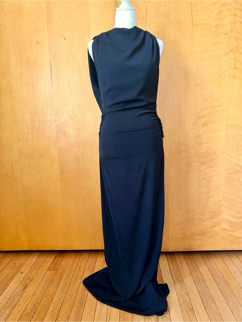 Zara Black Backless Evening Gown